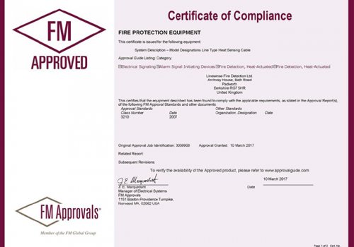 Linesense LHDC have Achieved FM Approval